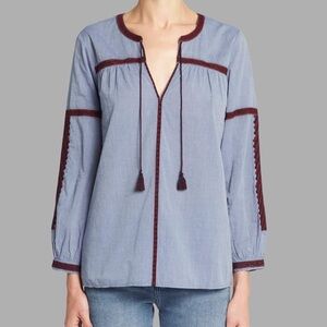 Joie Marlen Blouse in Chambray / Burnt Current✨